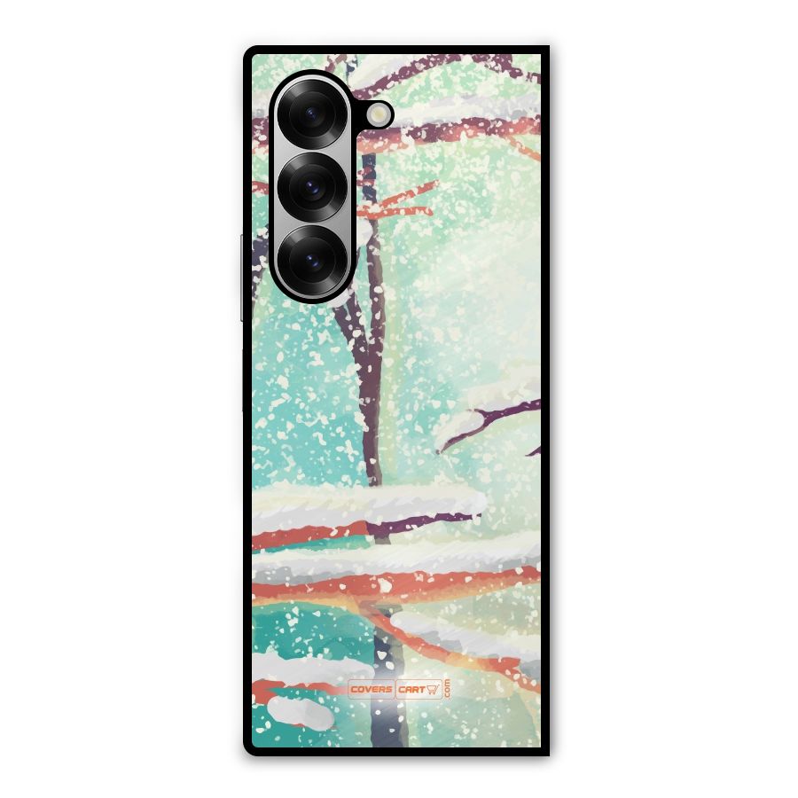 Winter Season Metal Back Case for Galaxy Z Fold6