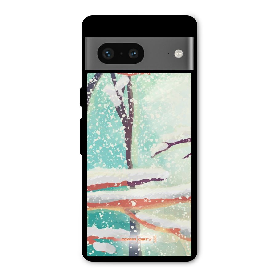 Winter Season Metal Back Case for Google Pixel 7
