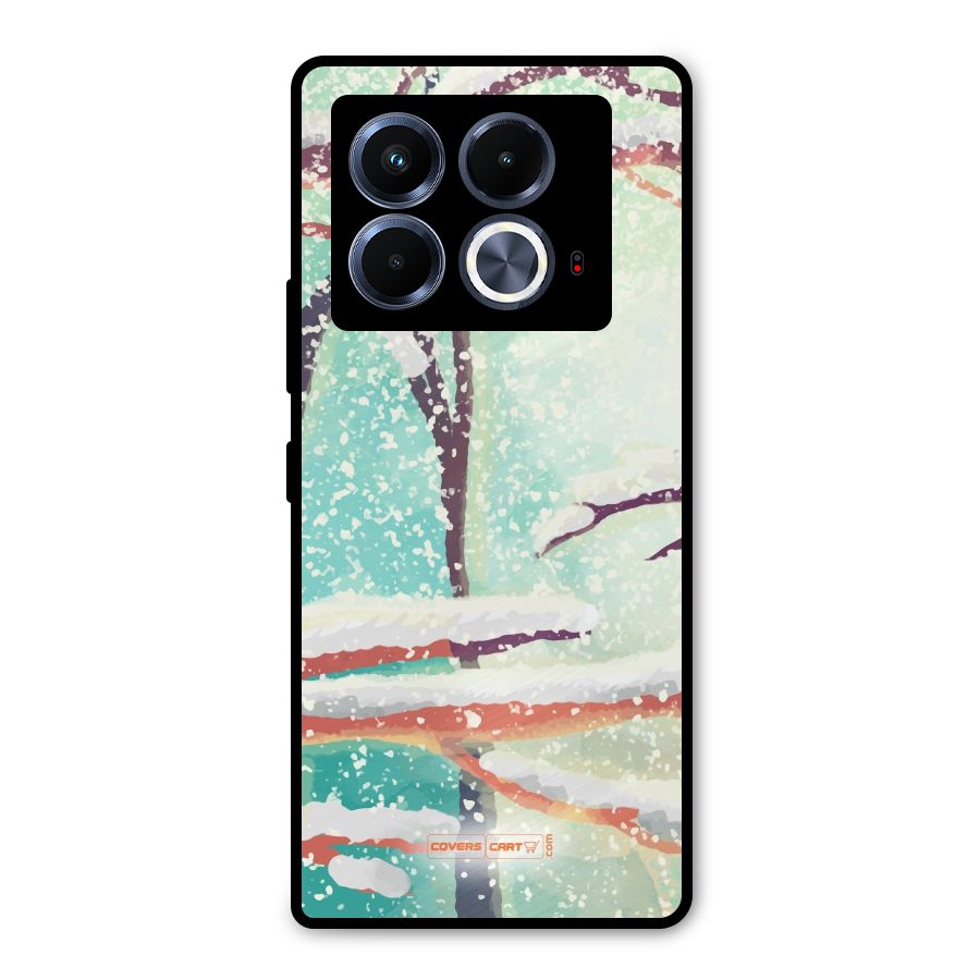 Winter Season Metal Back Case for Infinix Note 40 5G