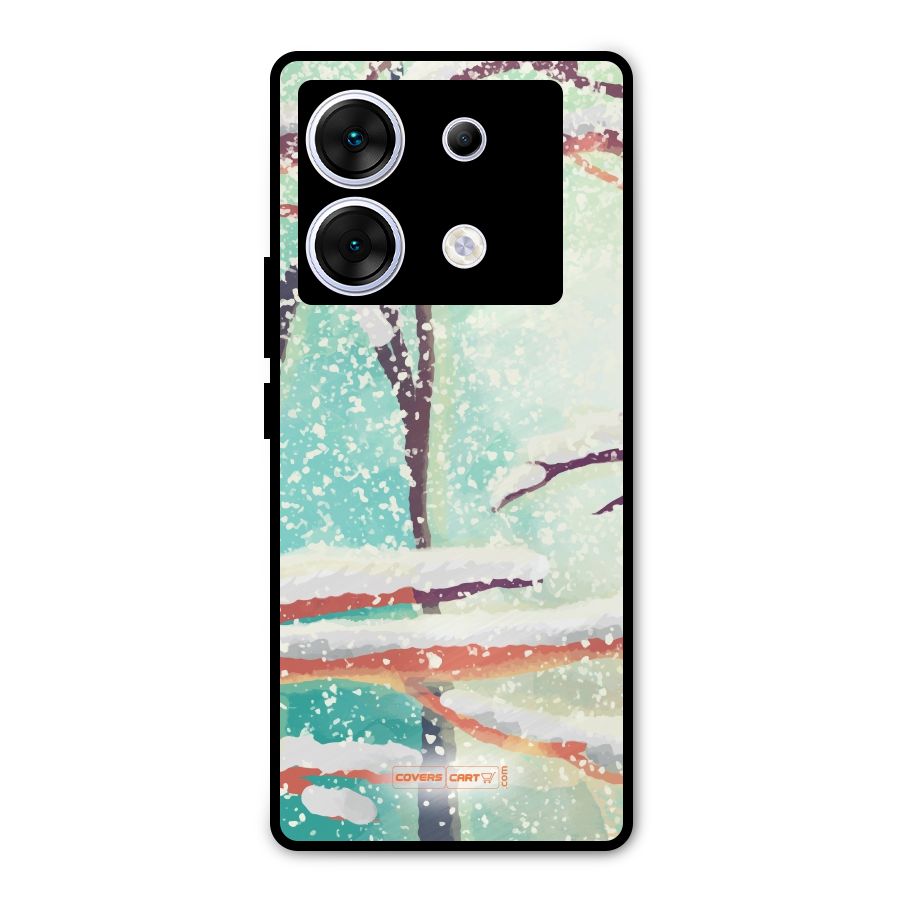 Winter Season Metal Back Case for Infinix Zero 30 5G