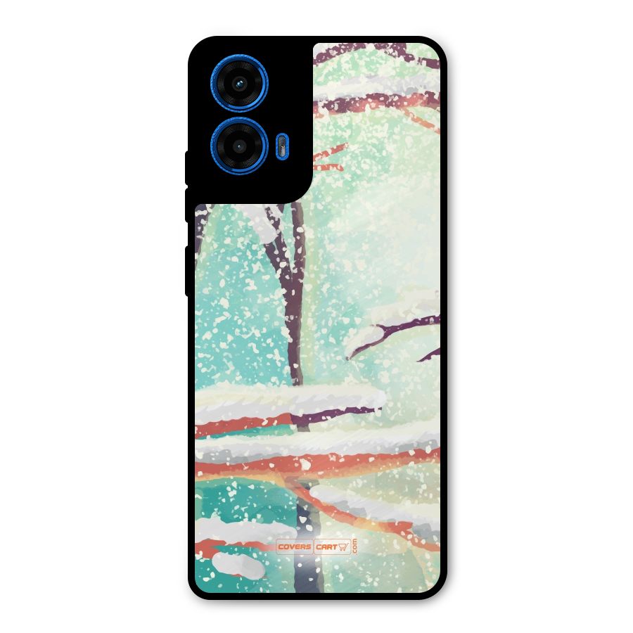 Winter Season Metal Back Case for Moto G45