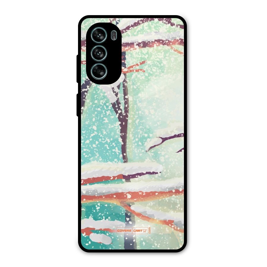 Winter Season Metal Back Case for Moto G62