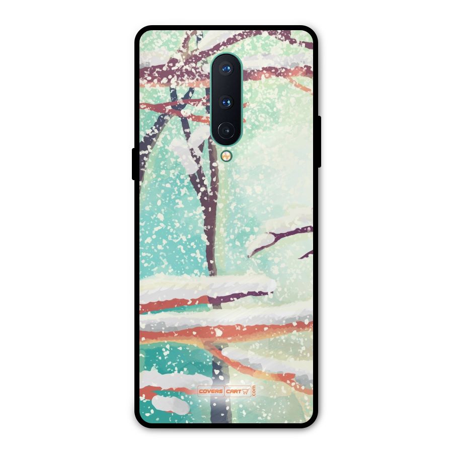 Winter Season Metal Back Case for OnePlus 8