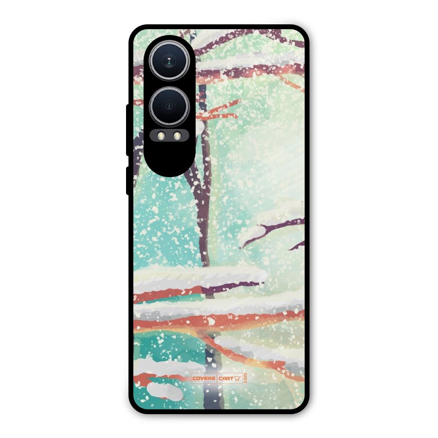 Winter Season Metal Back Case for OnePlus Nord CE4 Lite