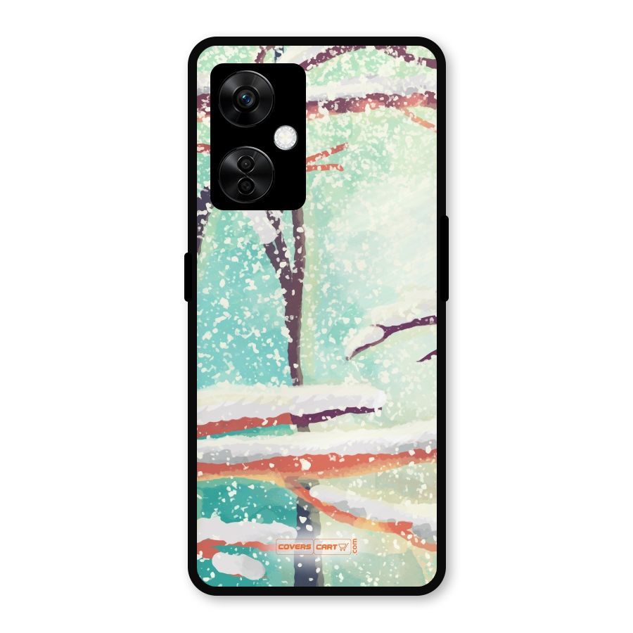 Winter Season Metal Back Case for OnePlus Nord CE 3 Lite