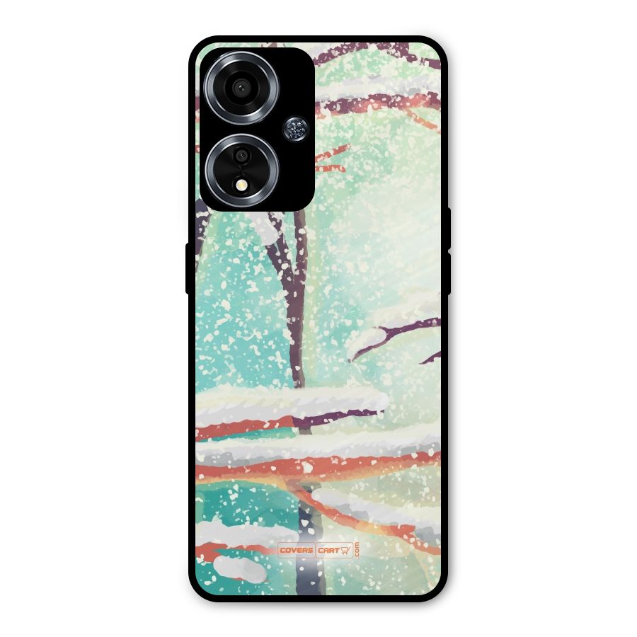 Winter Season Metal Back Case for Oppo A59