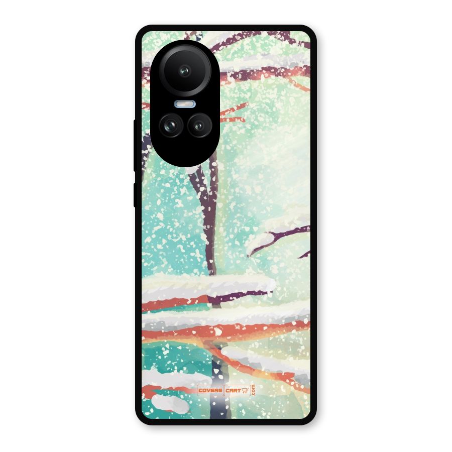Winter Season Metal Back Case for Oppo Reno10
