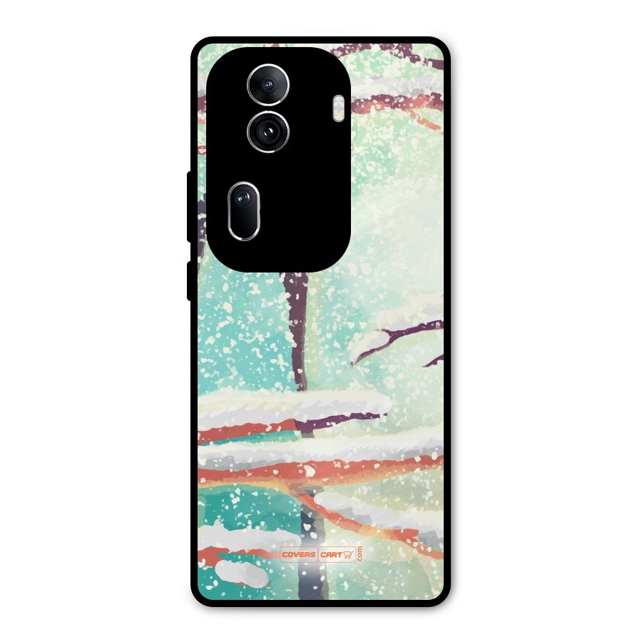 Winter Season Metal Back Case for Oppo Reno11 Pro 5G