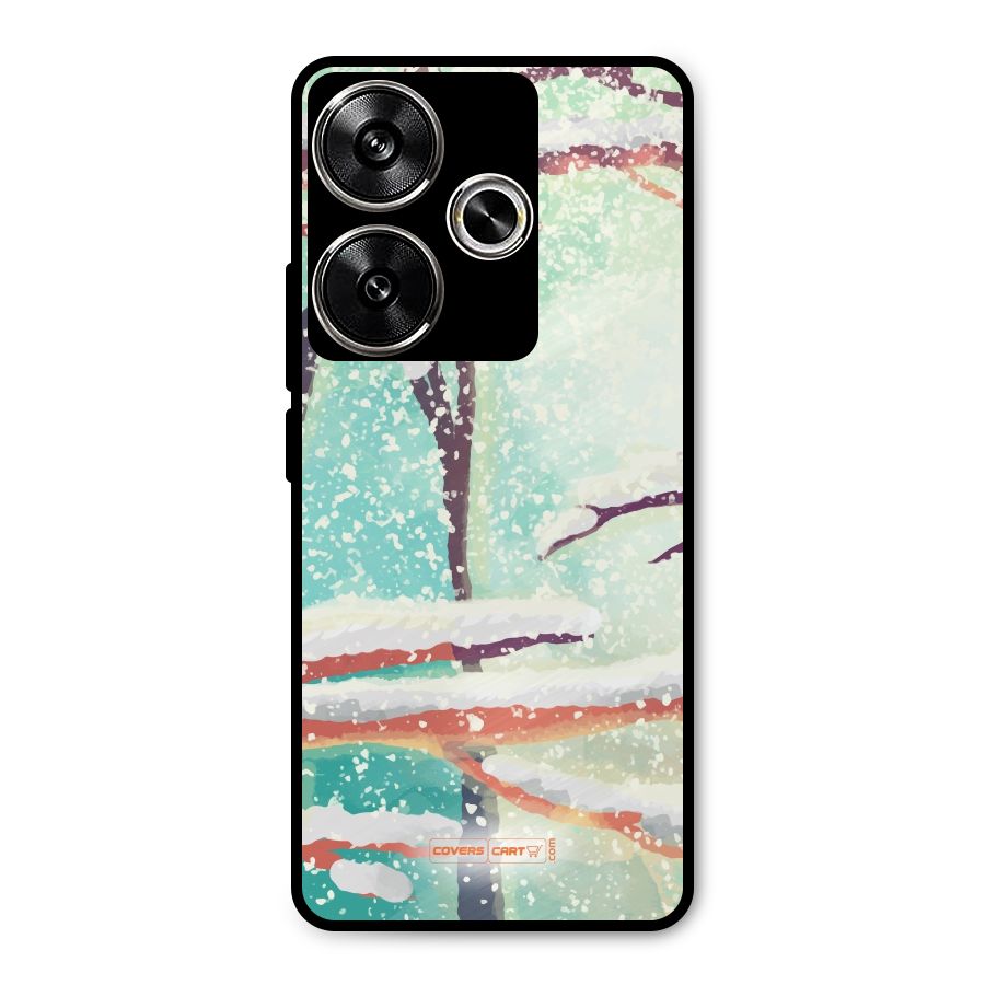 Winter Season Metal Back Case for Poco F6