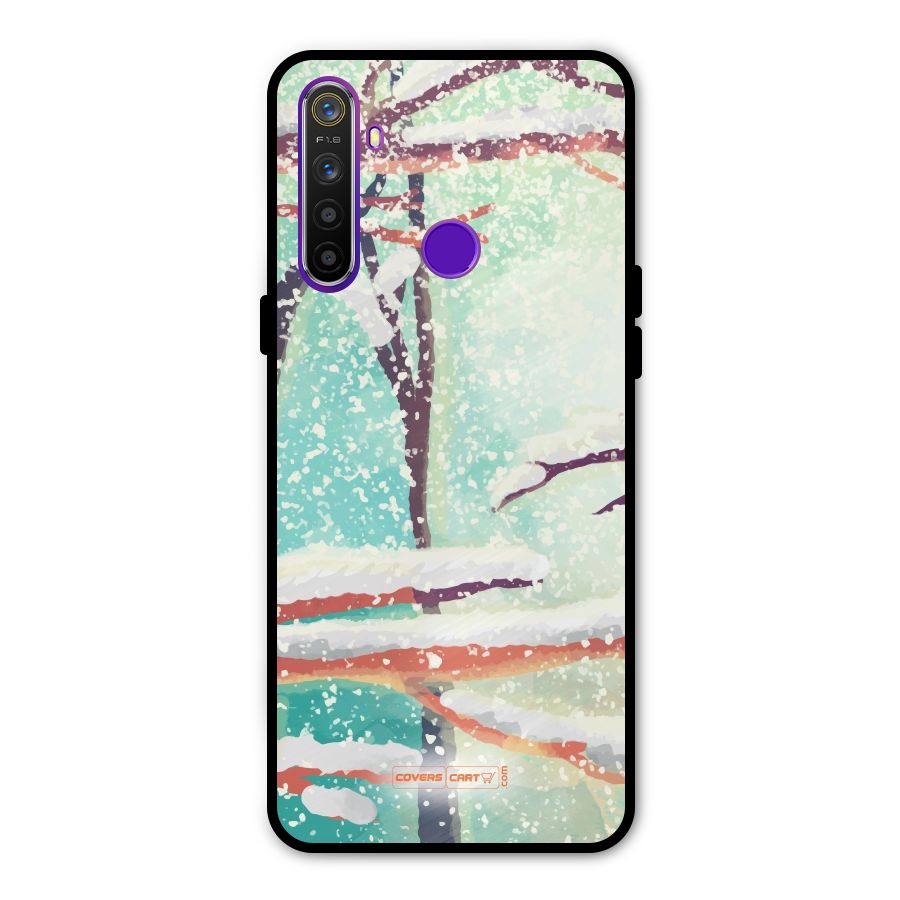 Winter Season Metal Back Case for Realme 5