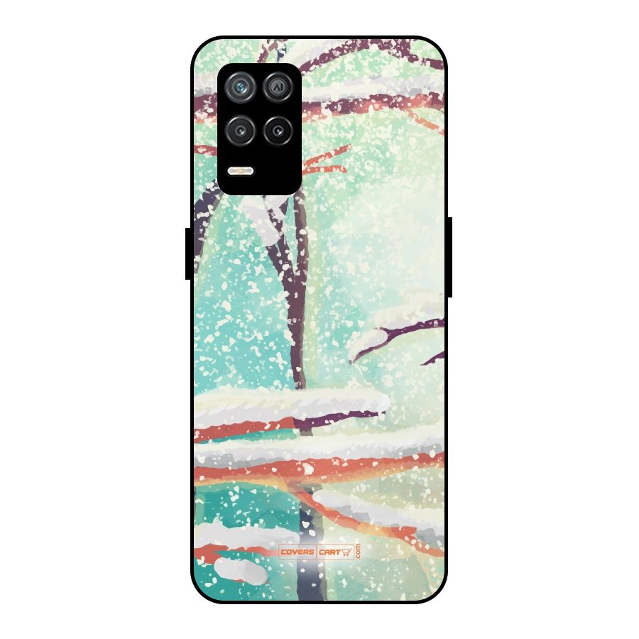 Winter Season Metal Back Case for Realme 8 5G