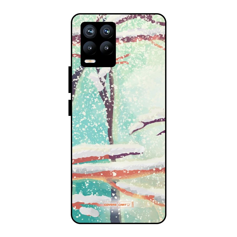 Winter Season Metal Back Case for Realme 8 Pro