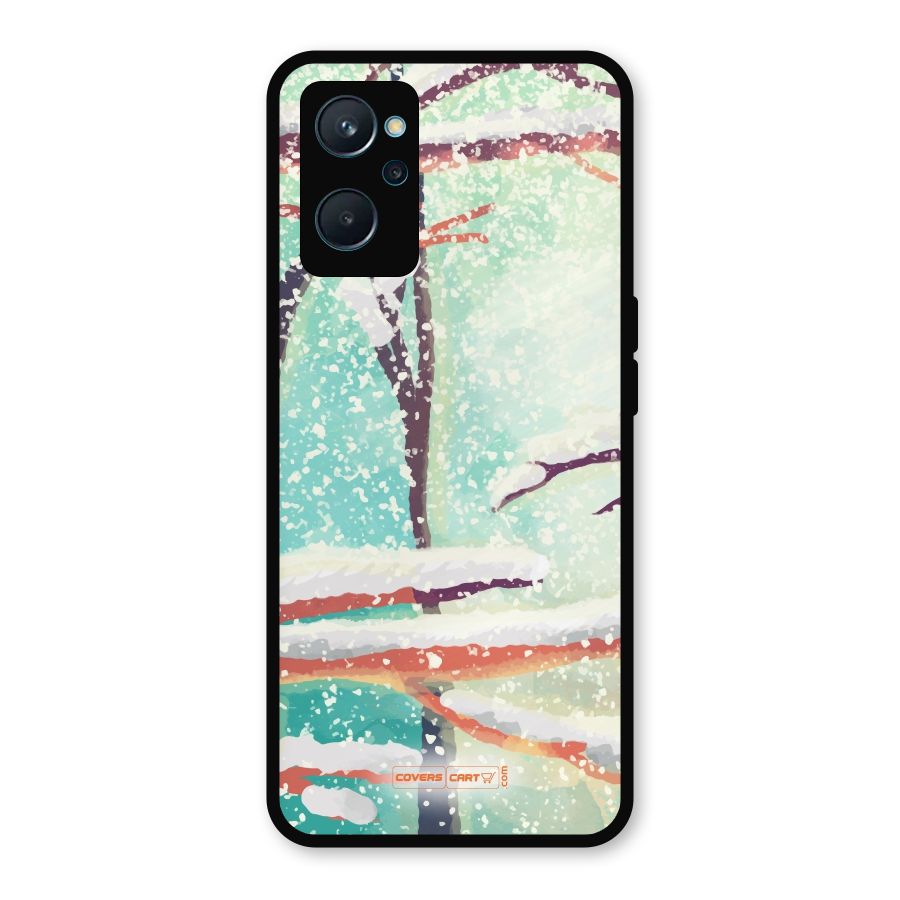 Winter Season Metal Back Case for Realme 9i