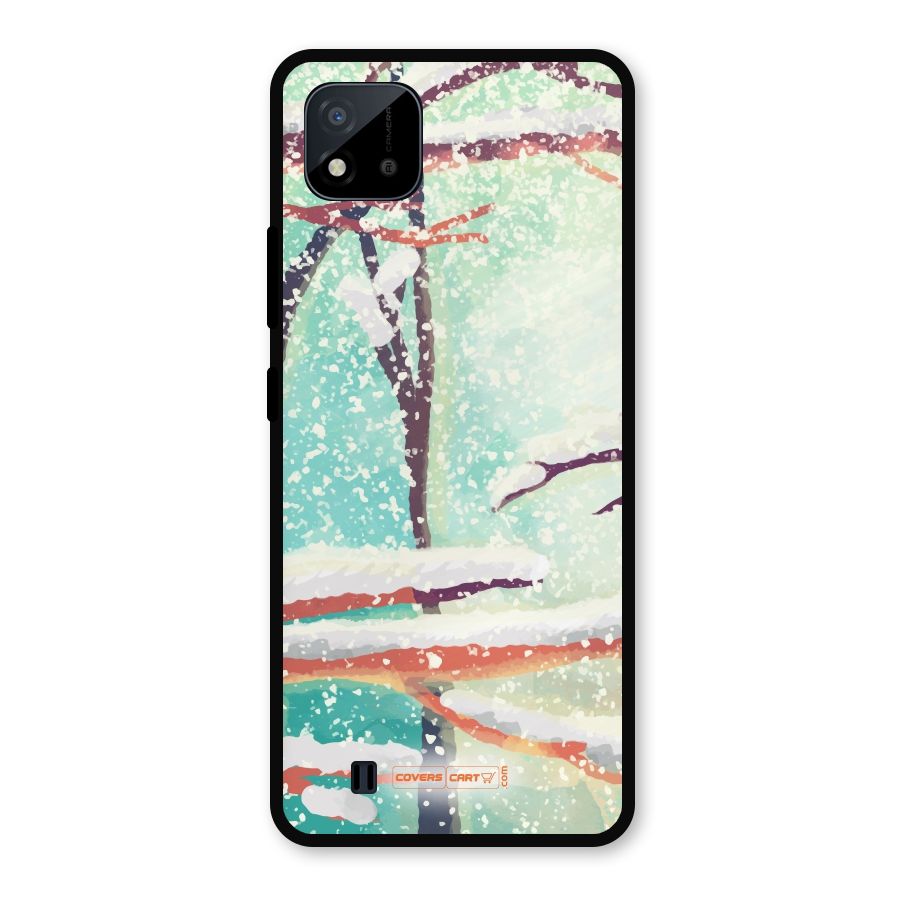 Winter Season Metal Back Case for Realme C11 2021