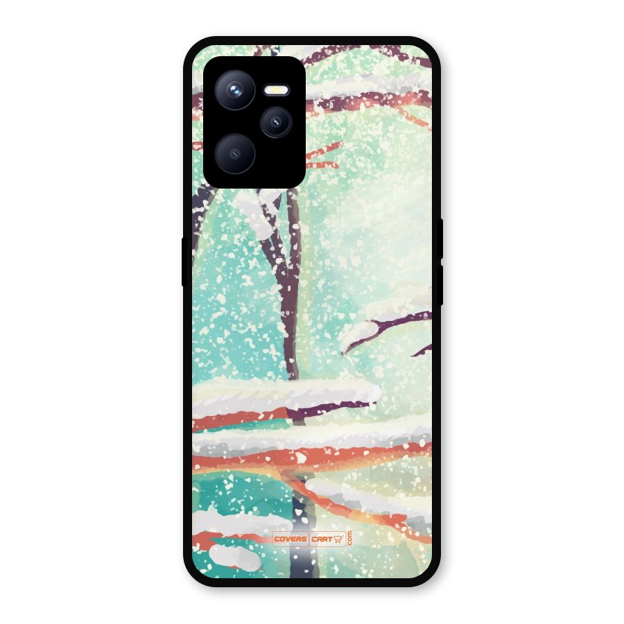 Winter Season Metal Back Case for Realme C35