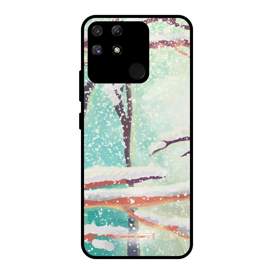 Winter Season Metal Back Case for Realme Narzo 50A