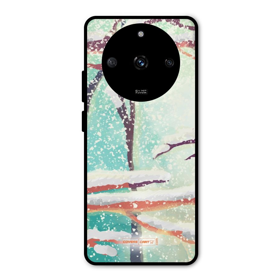 Winter Season Metal Back Case for Realme Narzo 60 5G