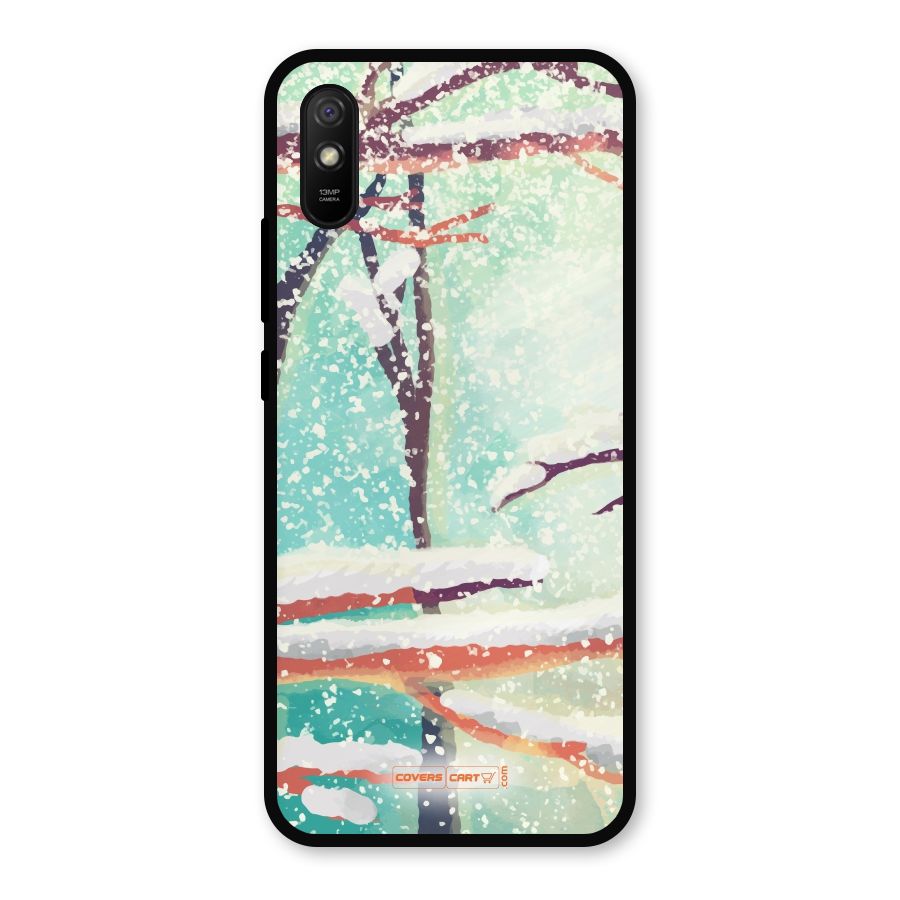 Winter Season Metal Back Case for Redmi 9i