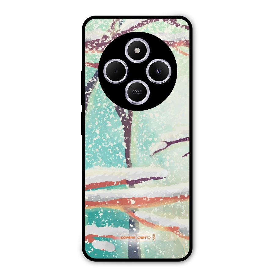 Winter Season Metal Back Case for Redmi A4