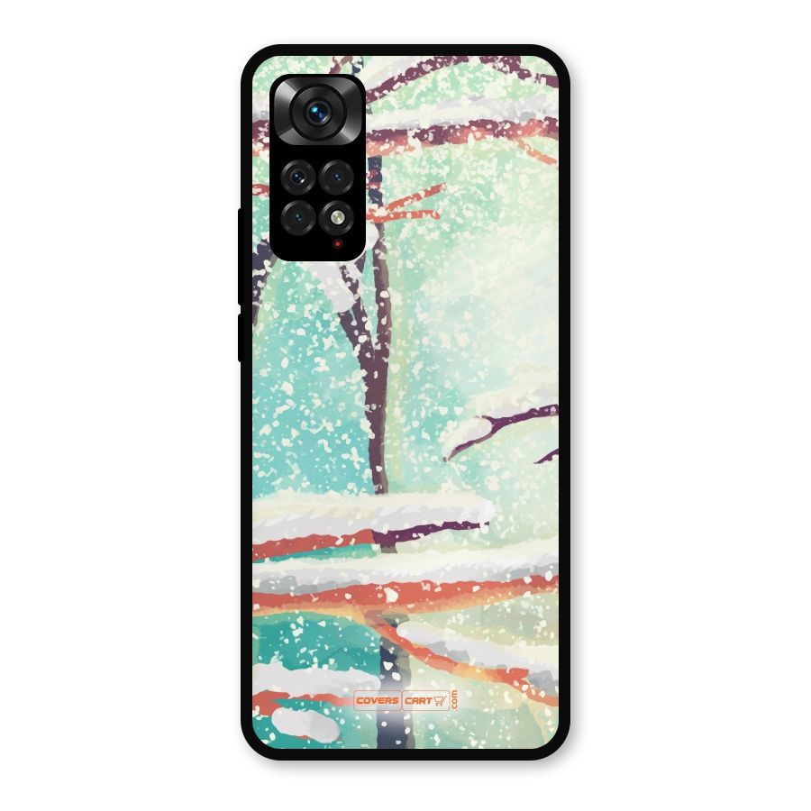 Winter Season Metal Back Case for Redmi Note 11s
