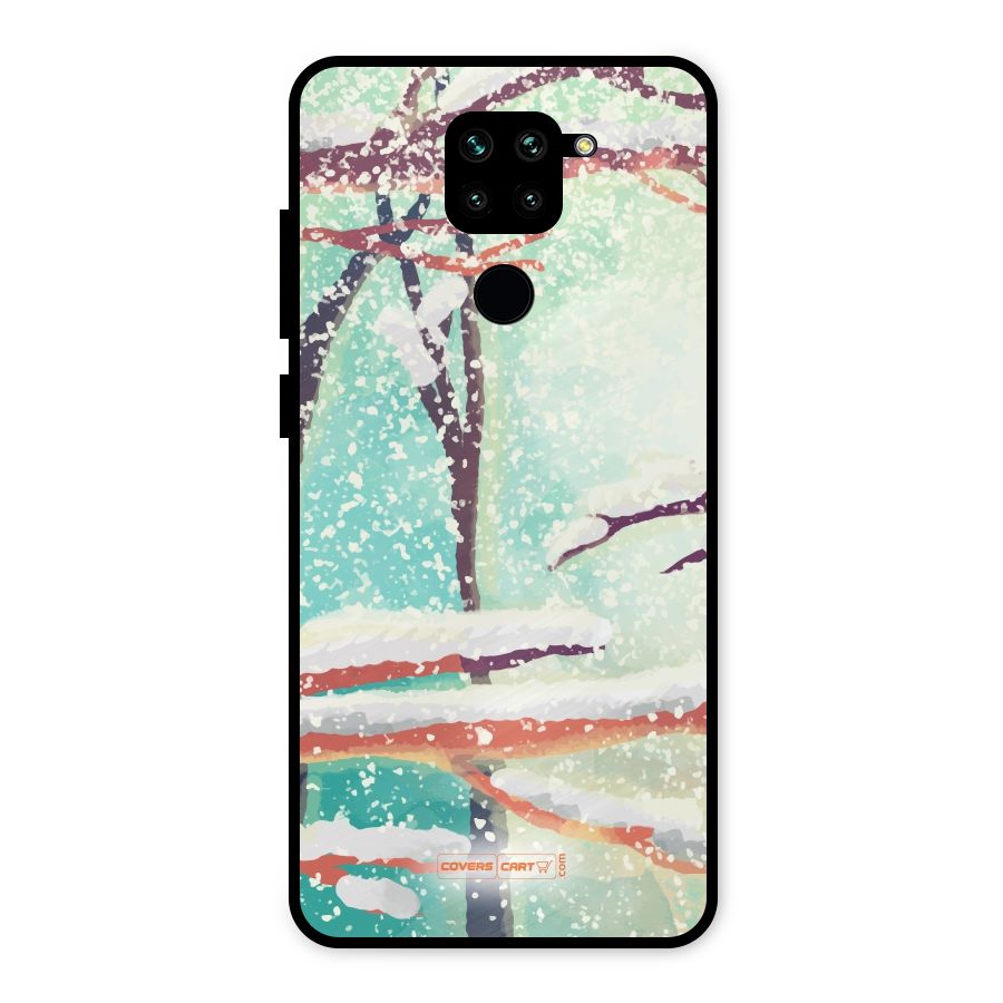Winter Season Metal Back Case for Redmi Note 9