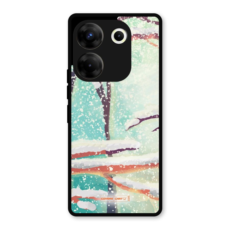 Winter Season Metal Back Case for Tecno Camon 20