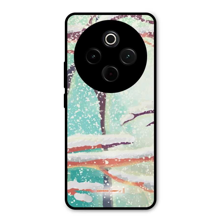 Winter Season Metal Back Case for Vivo T4