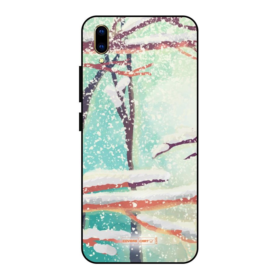 Winter Season Metal Back Case for Vivo V11 Pro