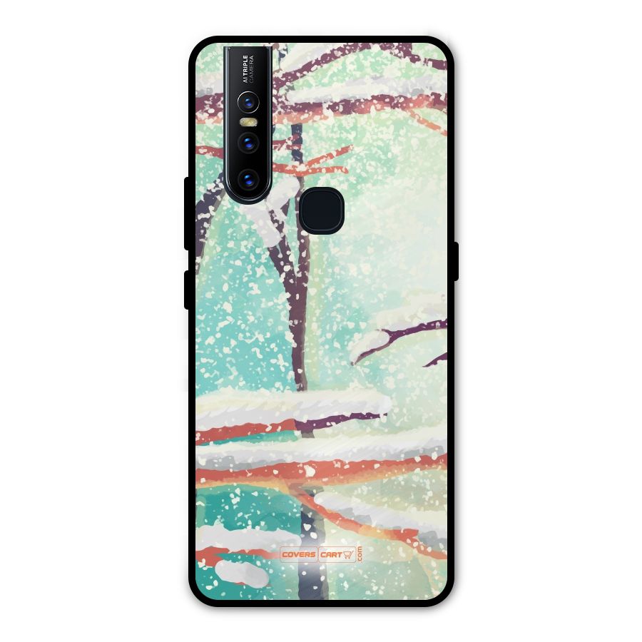 Winter Season Metal Back Case for Vivo V15