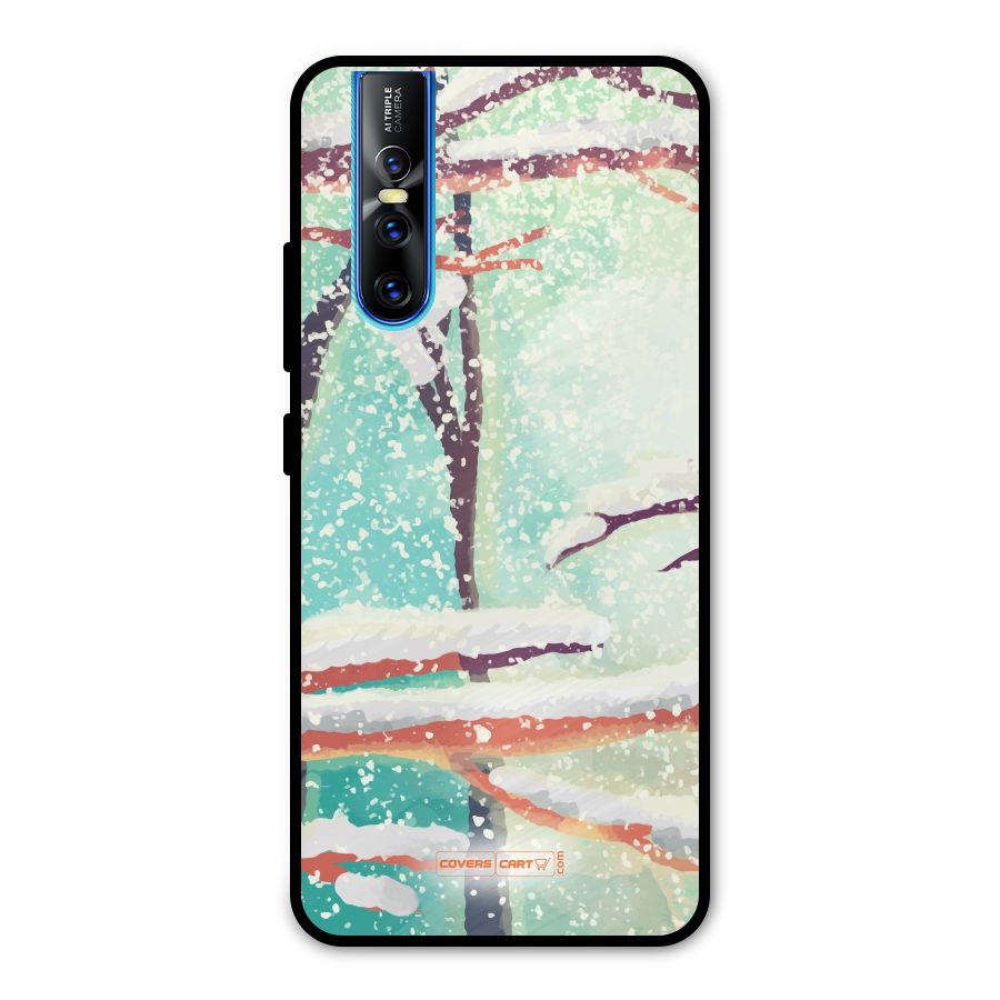 Winter Season Metal Back Case for Vivo V15 Pro