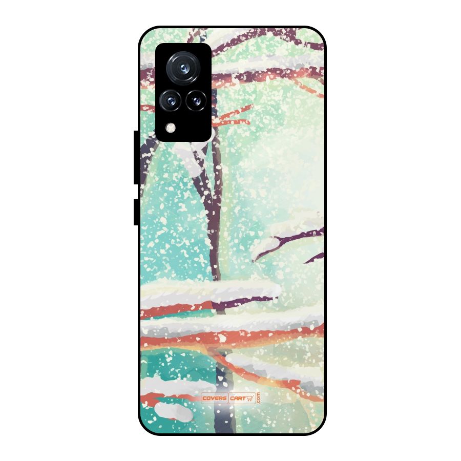 Winter Season Metal Back Case for Vivo V21 5G