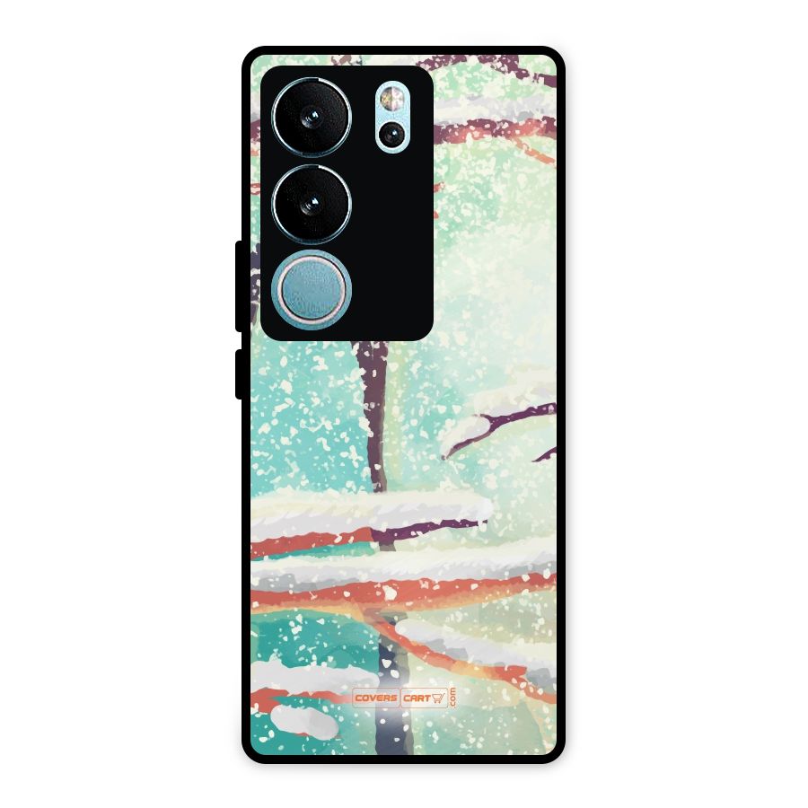 Winter Season Metal Back Case for Vivo V29