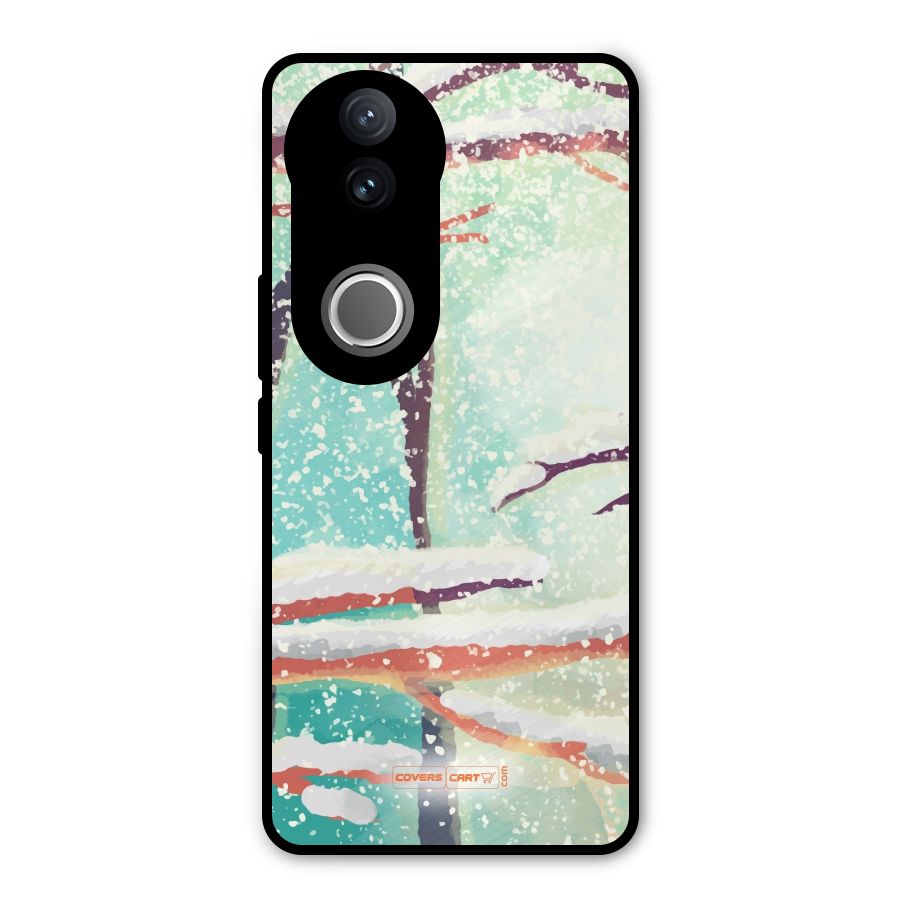 Winter Season Metal Back Case for Vivo V50e