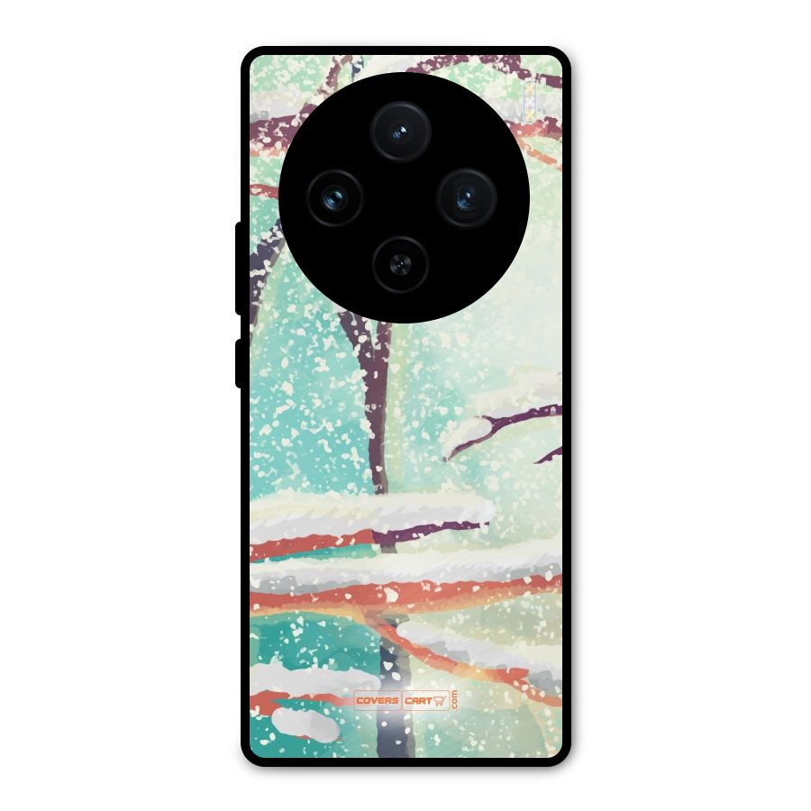 Winter Season Metal Back Case for Vivo X100