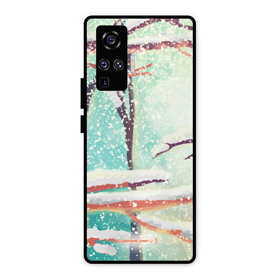 Winter Season Metal Back Case for Vivo X50 Pro
