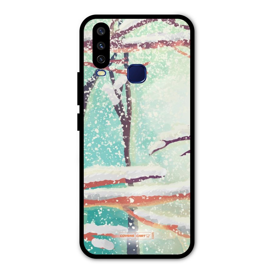 Winter Season Metal Back Case for Vivo Y12