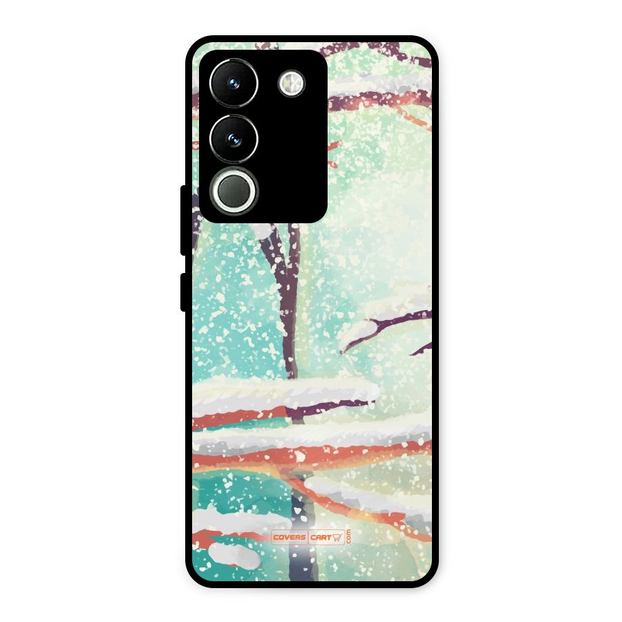 Winter Season Metal Back Case for Vivo Y200