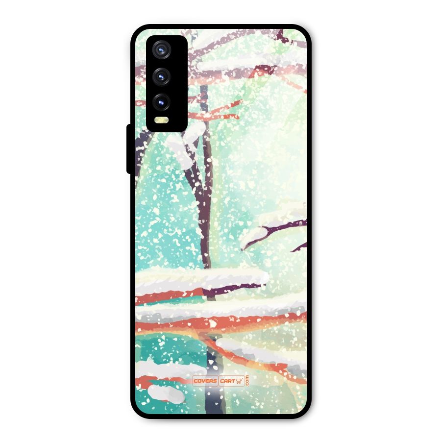 Winter Season Metal Back Case for Vivo Y20t