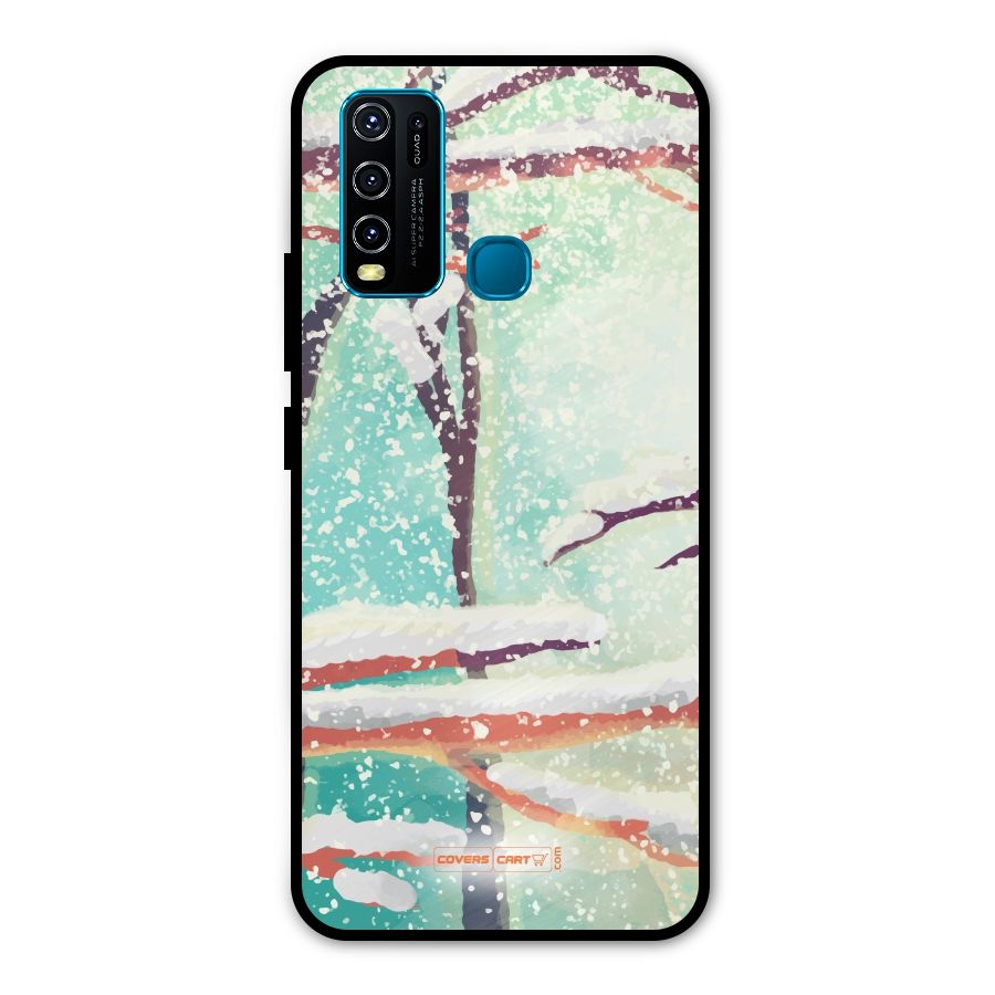 Winter Season Metal Back Case for Vivo Y30