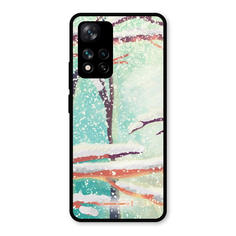Winter Season Metal Back Case for Xiaomi 11i Hypercharge 5G