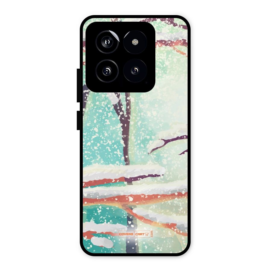 Winter Season Metal Back Case for Xiaomi 14