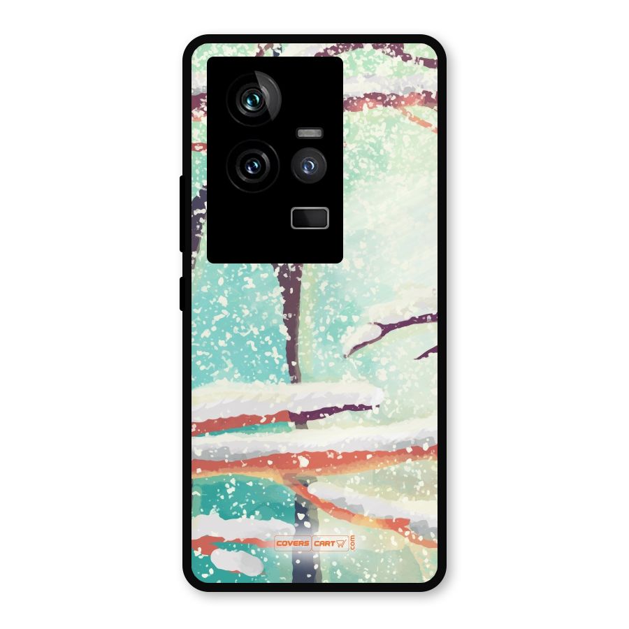Winter Season Metal Back Case for iQOO 11 5G