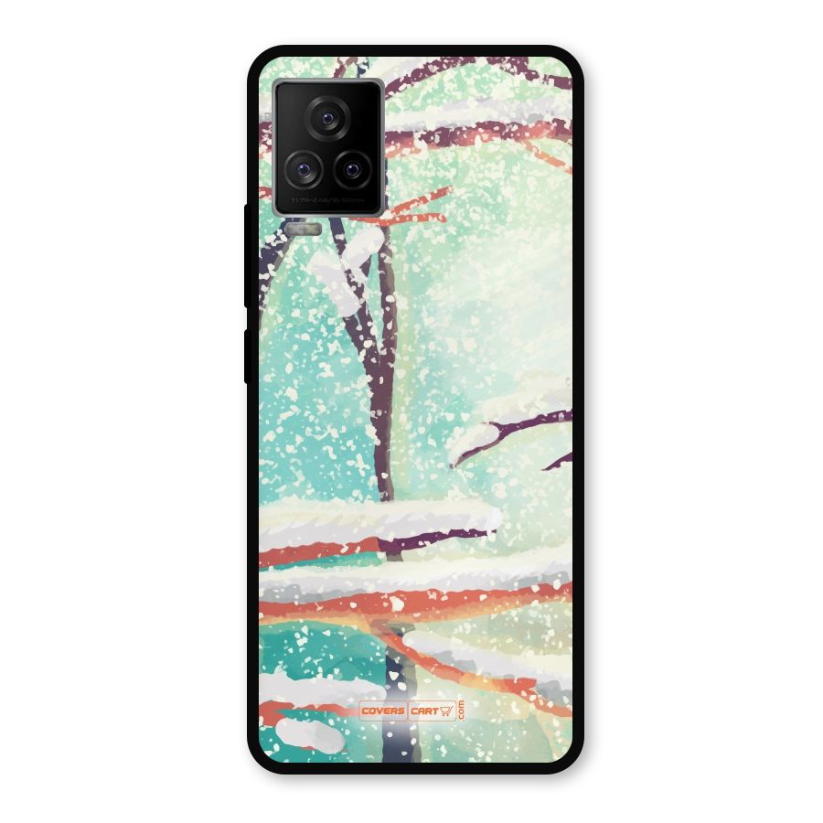 Winter Season Metal Back Case for iQOO 7 Legend 5G