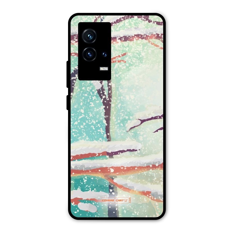 Winter Season Metal Back Case for iQOO 9 5G