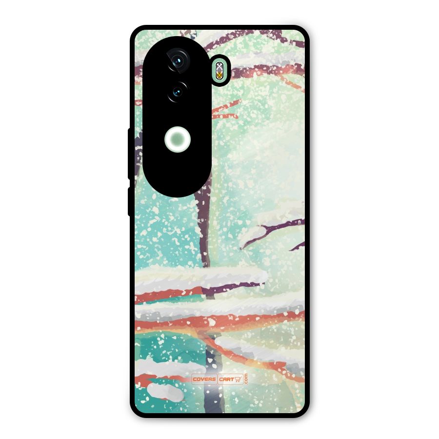 Winter Season Metal Back Case for iQOO Z9s