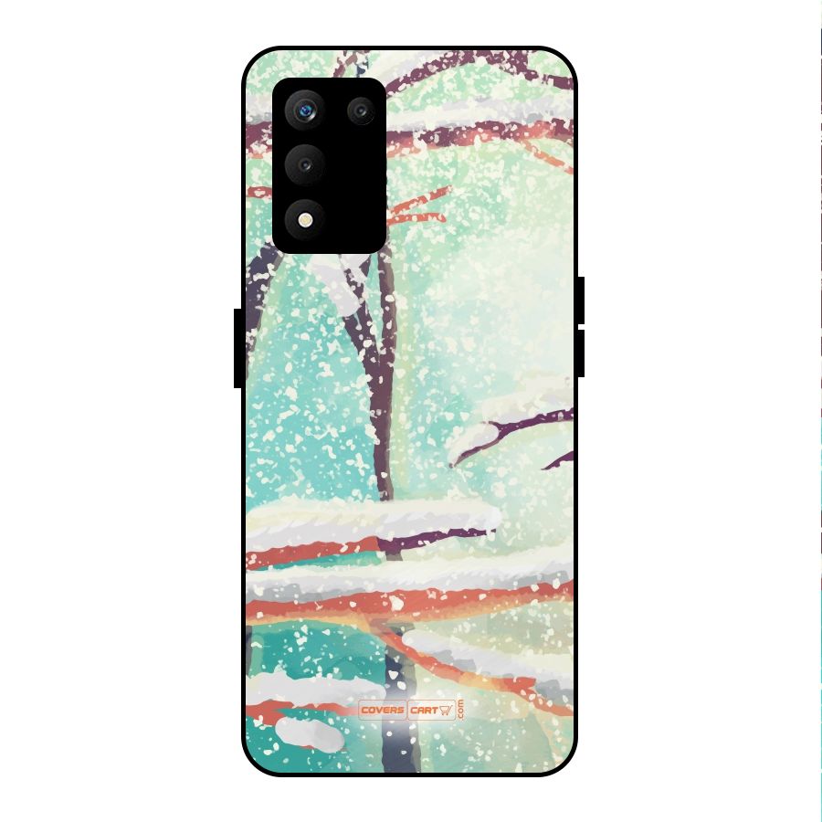 Winter Season Metal Back Case for realme 9 5G SE