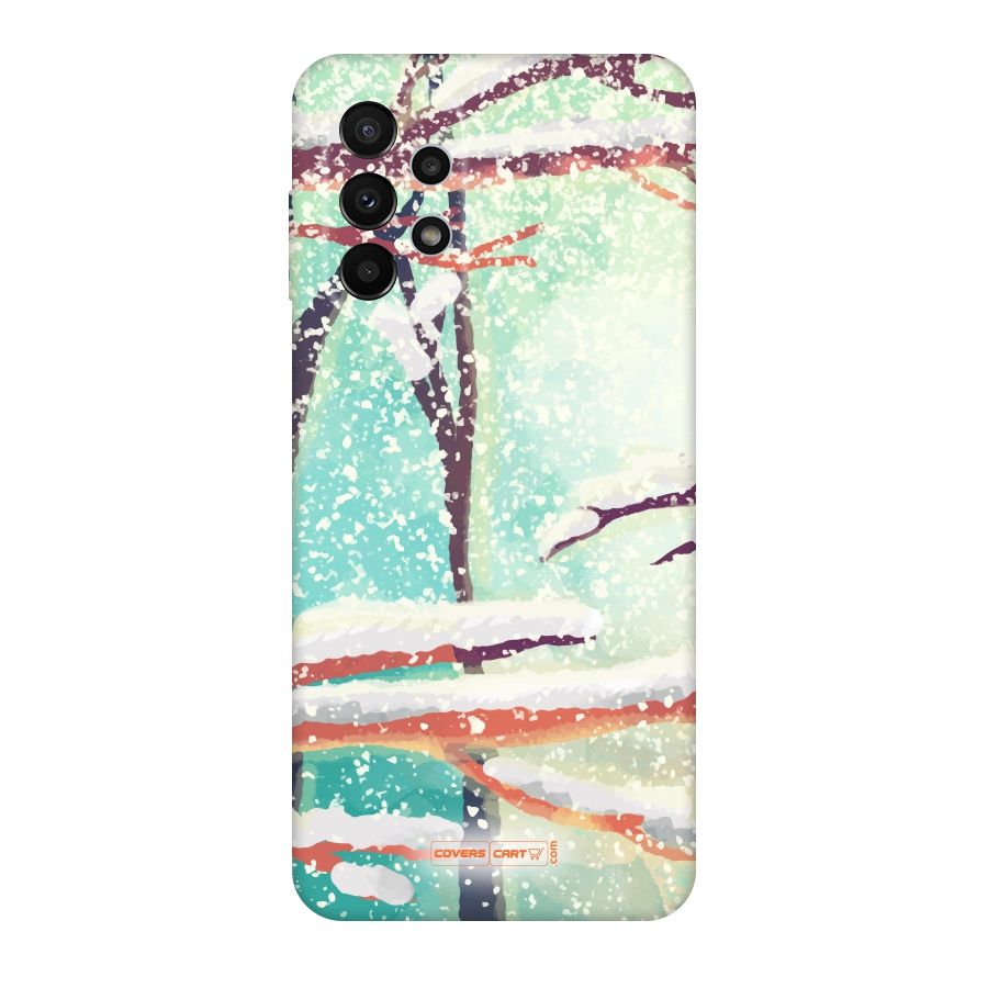 Winter Season Original Polycarbonate Back Case for Galaxy A23