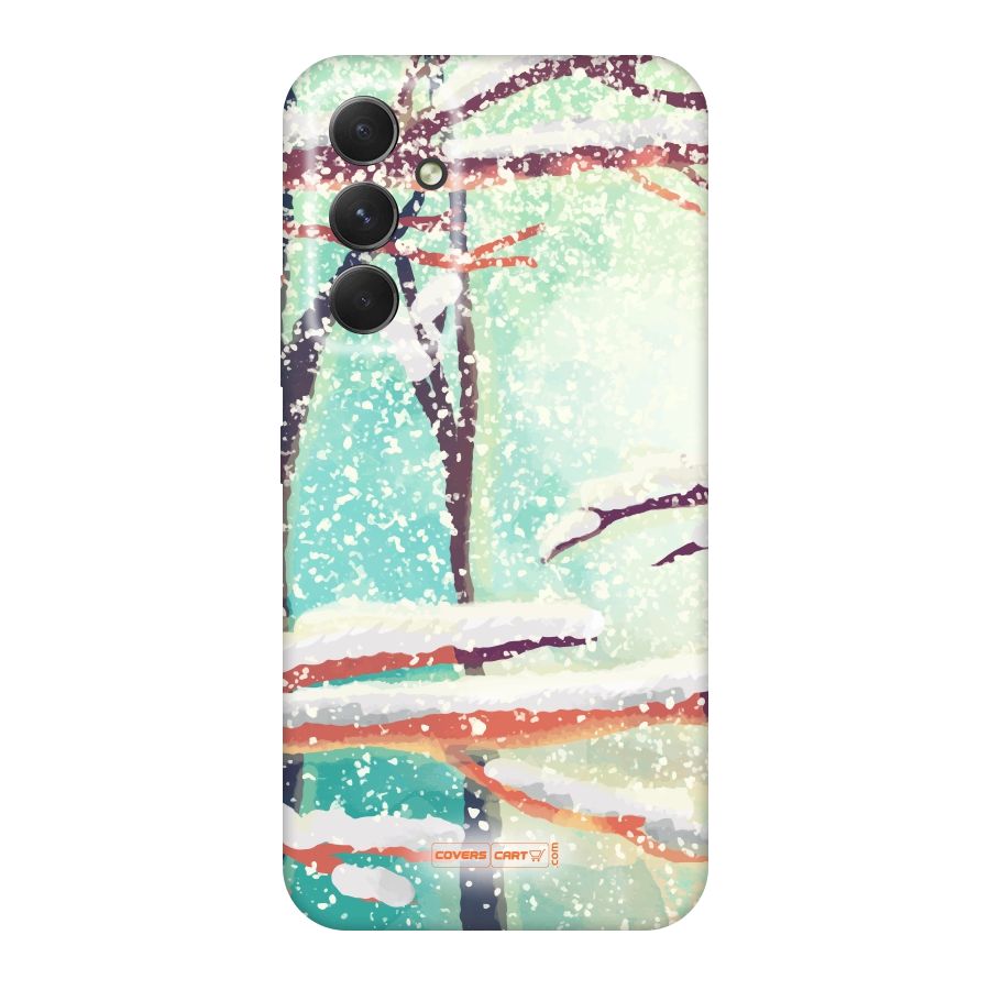 Winter Season Original Polycarbonate Back Case for Galaxy A54