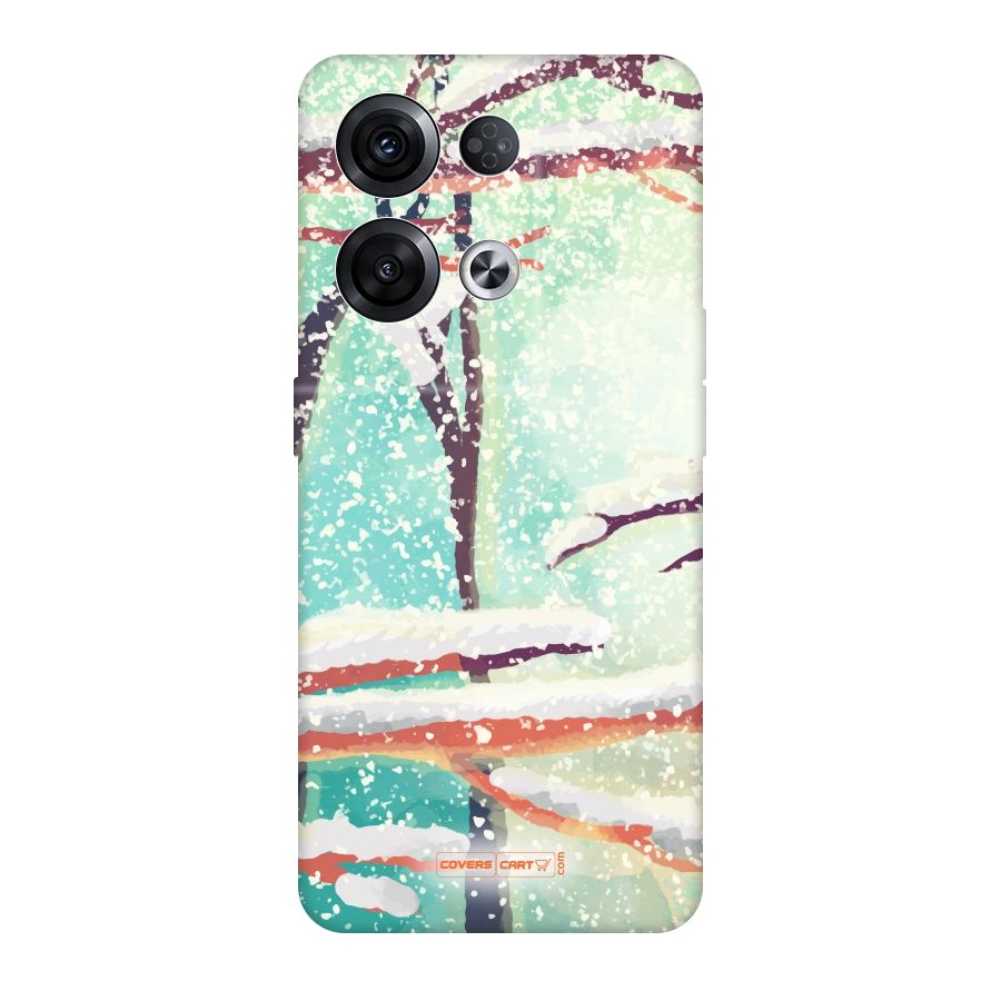 Winter Season Original Polycarbonate Back Case for Oppo Reno8 Pro 5G