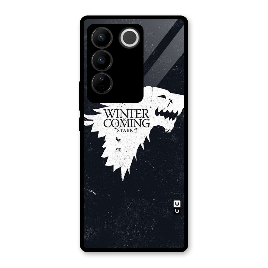Winter is Coming Stark Glass Back Case for Vivo V27